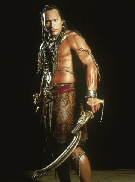 Dwayne Johnson's stills in The Scorpion King